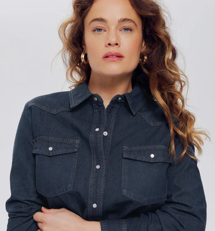 Women Denim Jacket 8211 Rinse Denim Promod Shirts And Tunics Women Denim Jacket 8211 Rinse Denim Promod Shirts And Tunics