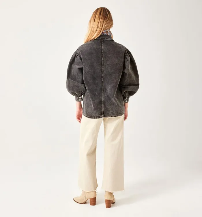 Women Denim Overshirt 8211 Black Denim Promod Shirts And Tunics Women Denim Overshirt 8211 Black Denim Promod Shirts And Tunics