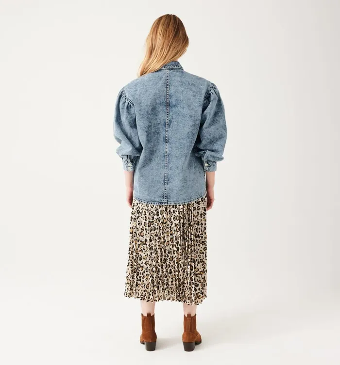Women Denim Overshirt 8211 Medium Denim Promod Shirts And Tunics Women Denim Overshirt 8211 Medium Denim Promod Shirts And Tunics