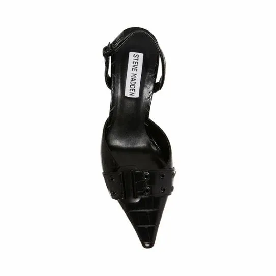 Women DILLON BLACK CROCODILE Black Crocodile Steve Madden Heels Women DILLON BLACK CROCODILE Black Crocodile Steve Madden Heels