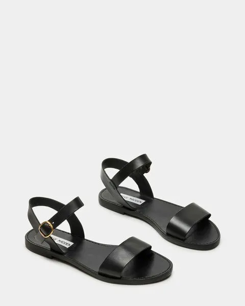 Women DONDDI BLACK LEATHER Black Leather Steve Madden Sandals Women DONDDI BLACK LEATHER Black Leather Steve Madden Sandals