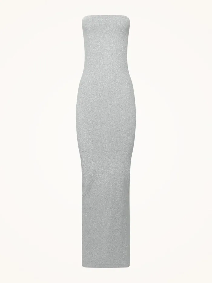 Women Dresses and Skirts Wolford Fading Shine Dress Silver Shine