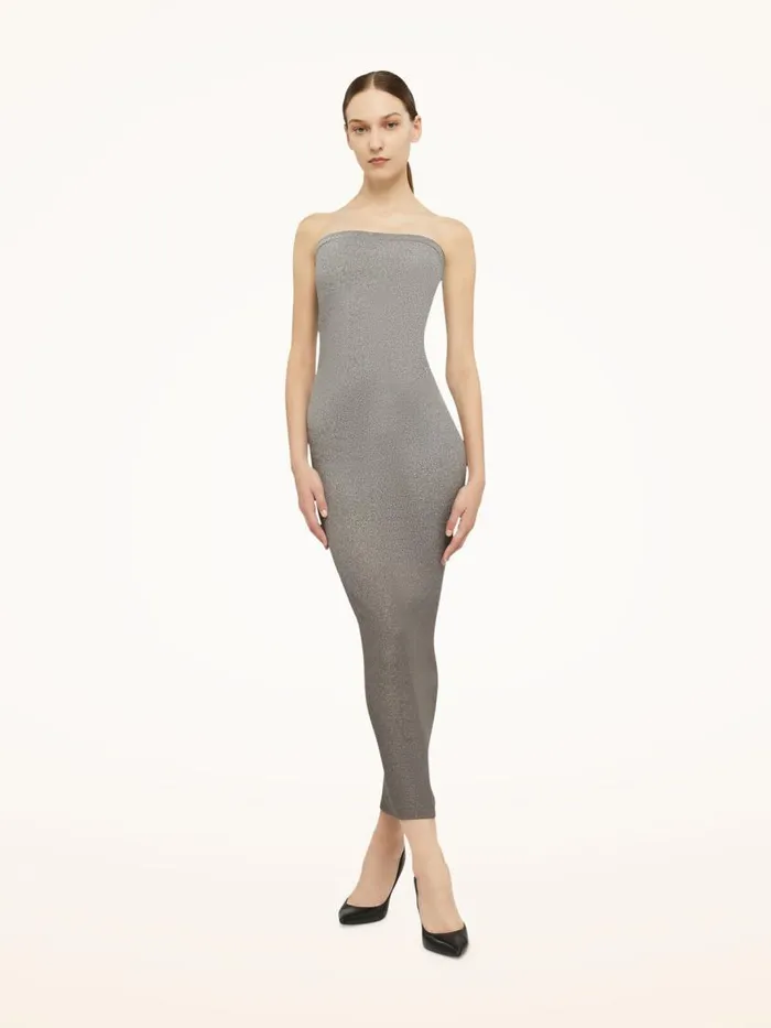 Women Dresses and Skirts Wolford Fading Shine Dress Titanium Shine