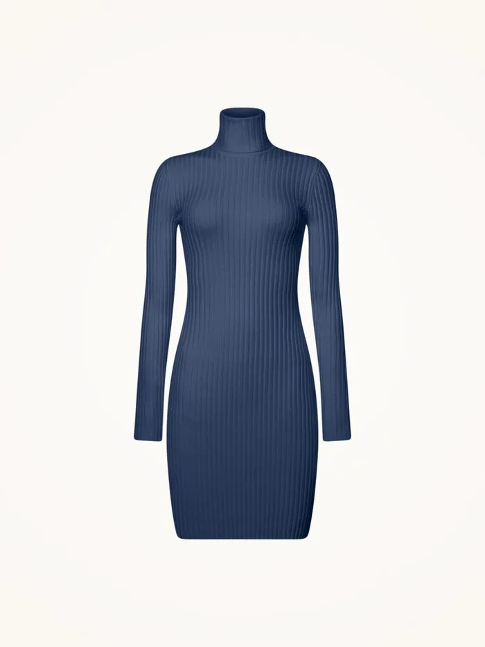 Women Dresses and Skirts Wolford Merino Rib Dress Dust Blue