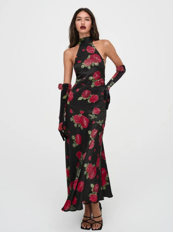 Women Dresses For Love and Lemons Astoria Maxi Dress Black