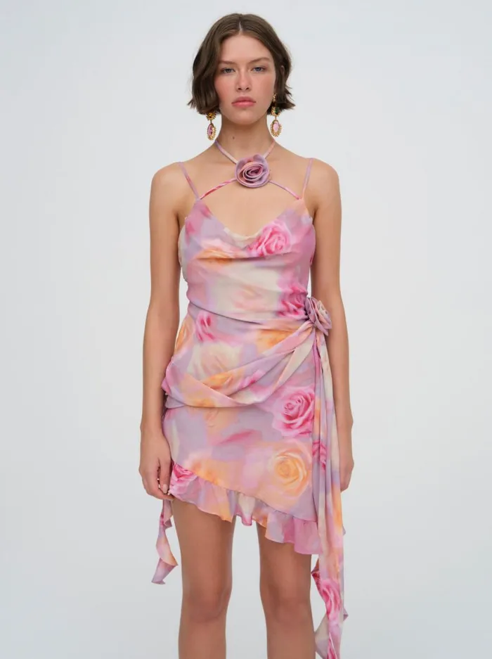 Women Dresses For Love and Lemons Beate Mini Dress Pink