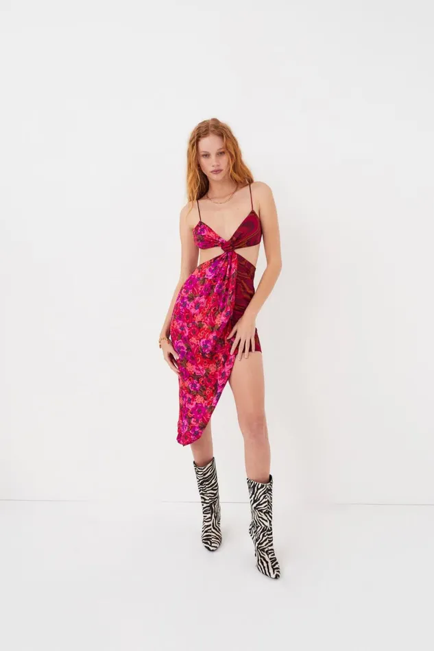 Women Dresses For Love and Lemons Rita Midi Dress Red Women Dresses For Love and Lemons Rita Midi Dress Red