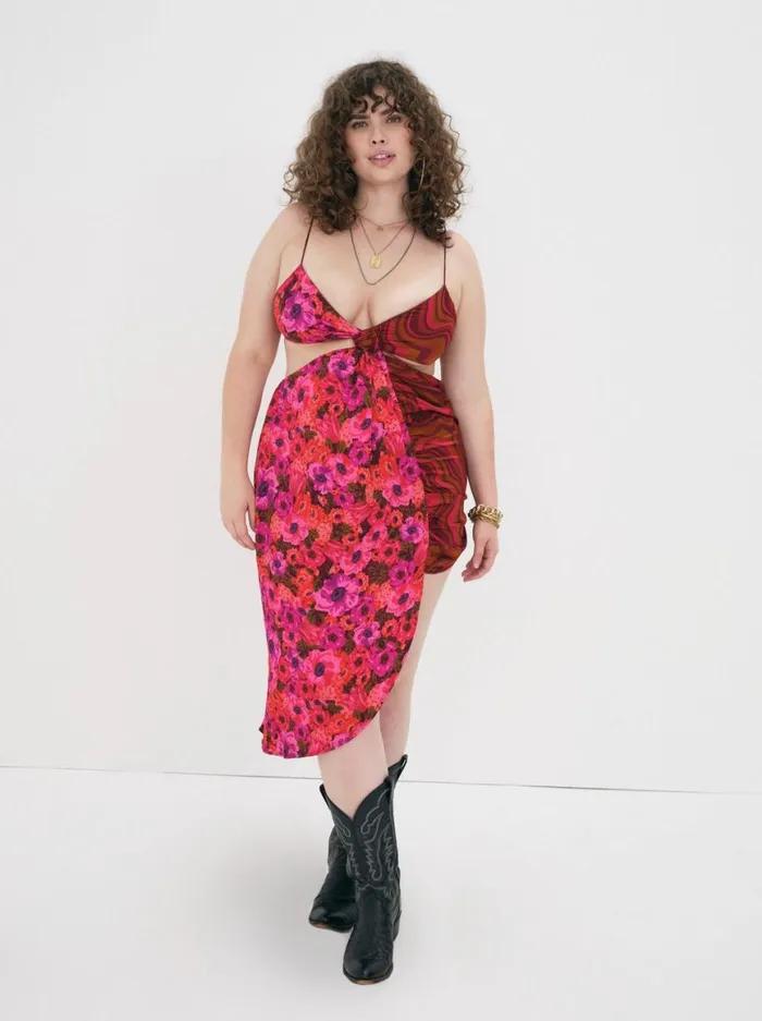 Women Dresses For Love and Lemons Rita Midi Dress Red Women Dresses For Love and Lemons Rita Midi Dress Red
