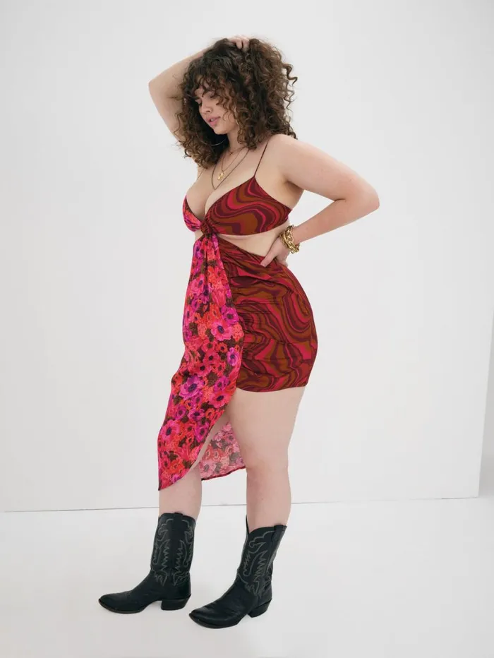 Women Dresses For Love and Lemons Rita Midi Dress Red Women Dresses For Love and Lemons Rita Midi Dress Red