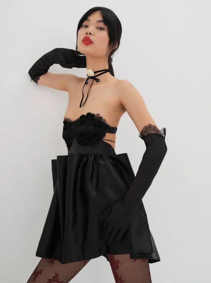 Women Dresses For Love and Lemons Virginia Mini Dress Black