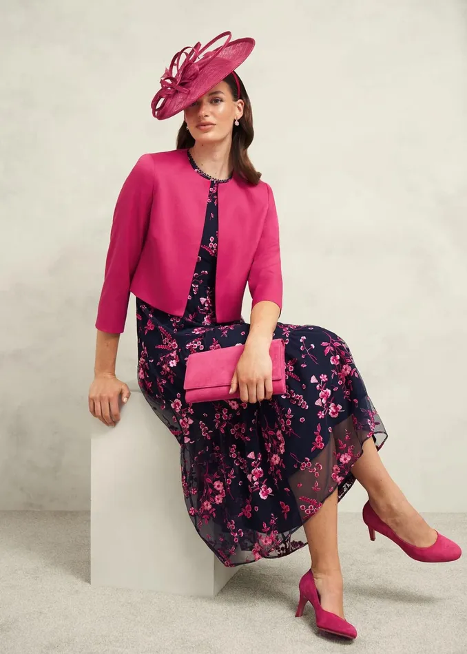 Women Elize Jacket Zinnia Pink Hobbs Coats and Jackets