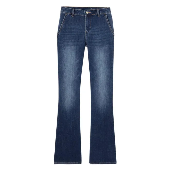 Women Eugene Flared Jeans 8211 Medium Denim Promod Jeans Women Eugene Flared Jeans 8211 Medium Denim Promod Jeans
