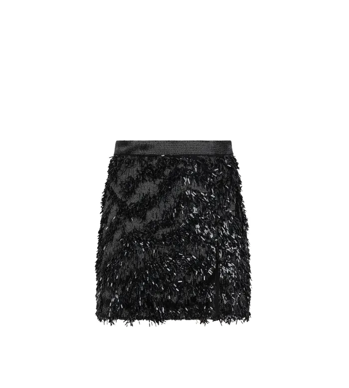 Women Evening Tom Ford Zebra Embroidery Evening Skirt Black