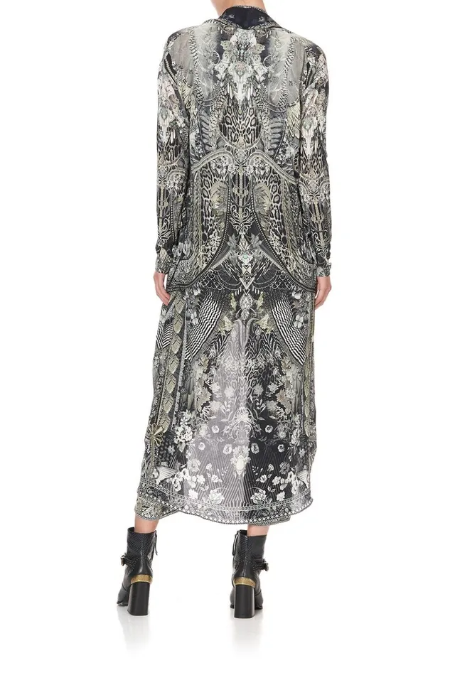 Women Extended Sizes Camilla Long Casual Jacket With Pockets One Tribe