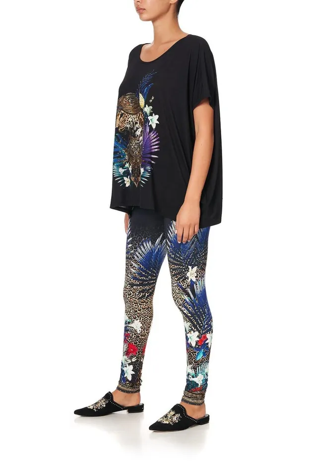 Women Extended Sizes Camilla Loose Fit Round Neck Tee Rainbow Room