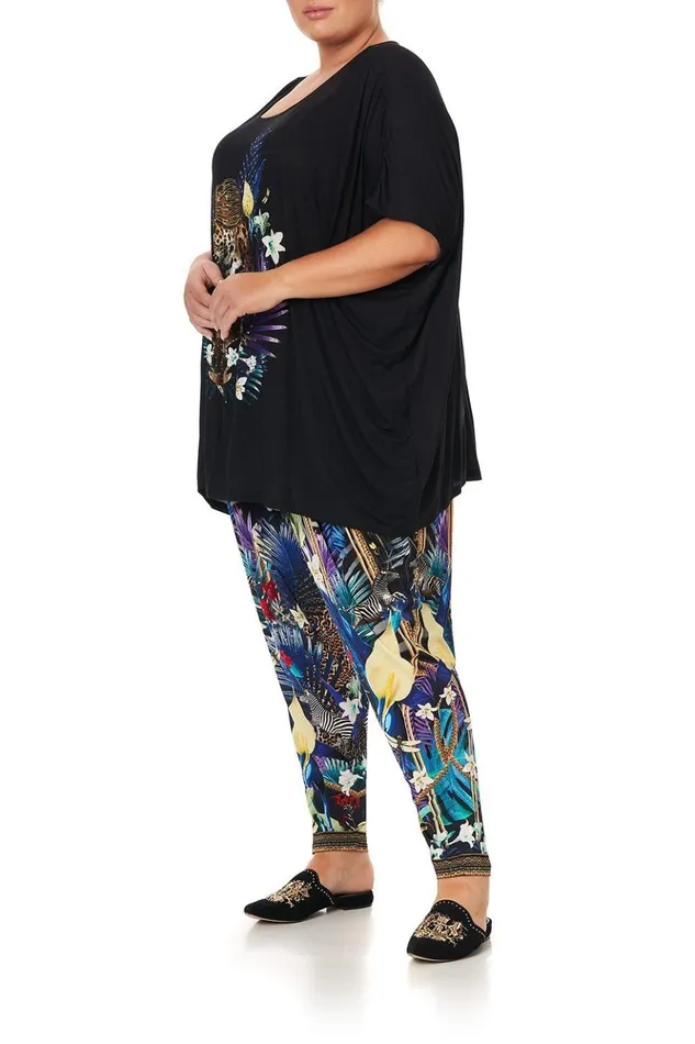 Women Extended Sizes Camilla Loose Fit Round Neck Tee Rainbow Room