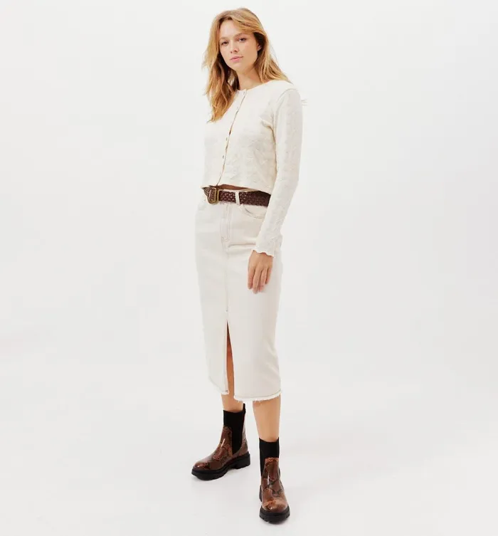 Women Fancy Knit Top 8211 Ecru Promod Tops Women Fancy Knit Top 8211 Ecru Promod Tops