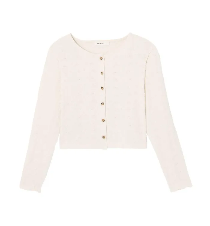 Women Fancy Knit Top 8211 Ecru Promod Tops Women Fancy Knit Top 8211 Ecru Promod Tops