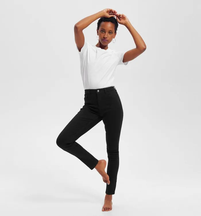 Women Gaspard Skinny Jeans 8211 Black Promod Jeans