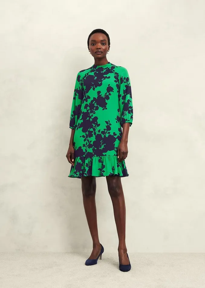Women Georgia Dress Green Navy Hobbs Dresses and Jumpsuits