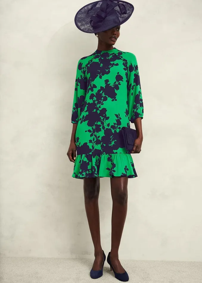 Women Georgia Dress Green Navy Hobbs Dresses and Jumpsuits