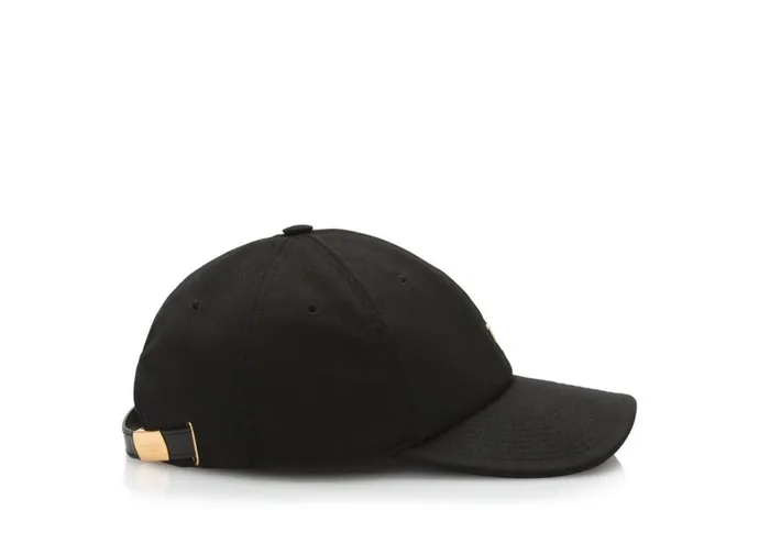 Women Hats Tom Ford Cotton Canvas Tf Baseball Cap Black Women Hats Tom Ford Cotton Canvas Tf Baseball Cap Black