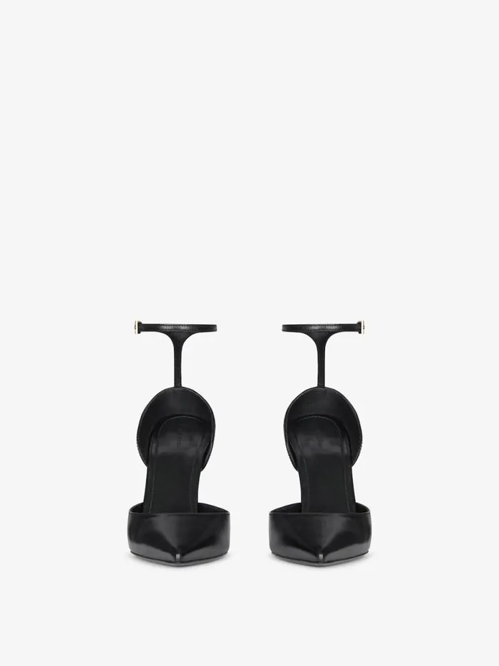 Women Heels Givenchy Show Pumps In Leather With Stockings Black Women Heels Givenchy Show Pumps In Leather With Stockings Black