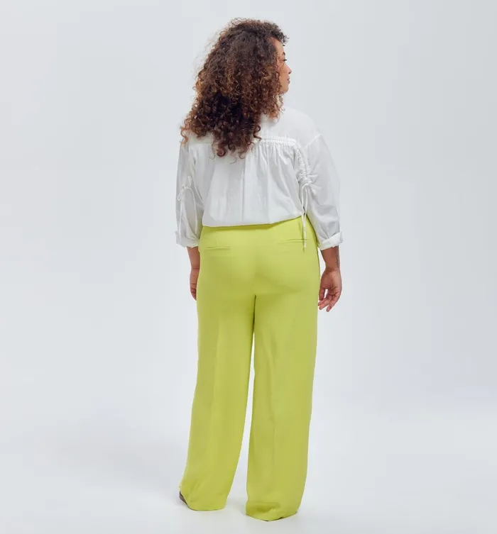 Women HighWaist Wideleg Trousers 8211 Anise Green Promod Trousers Women HighWaist Wideleg Trousers 8211 Anise Green Promod Trousers
