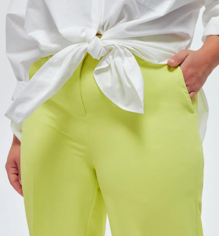 Women HighWaist Wideleg Trousers 8211 Anise Green Promod Trousers Women HighWaist Wideleg Trousers 8211 Anise Green Promod Trousers