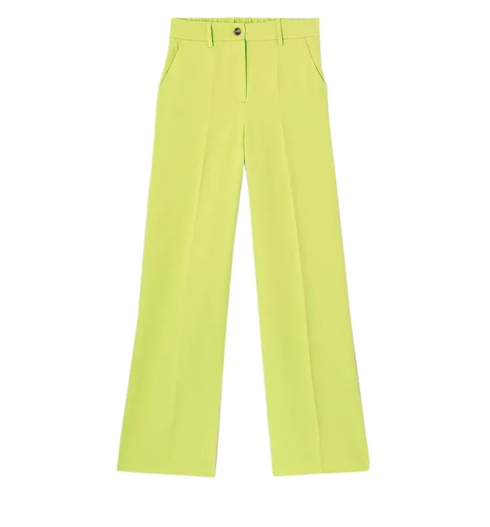 Women HighWaist Wideleg Trousers 8211 Anise Green Promod Trousers Women HighWaist Wideleg Trousers 8211 Anise Green Promod Trousers
