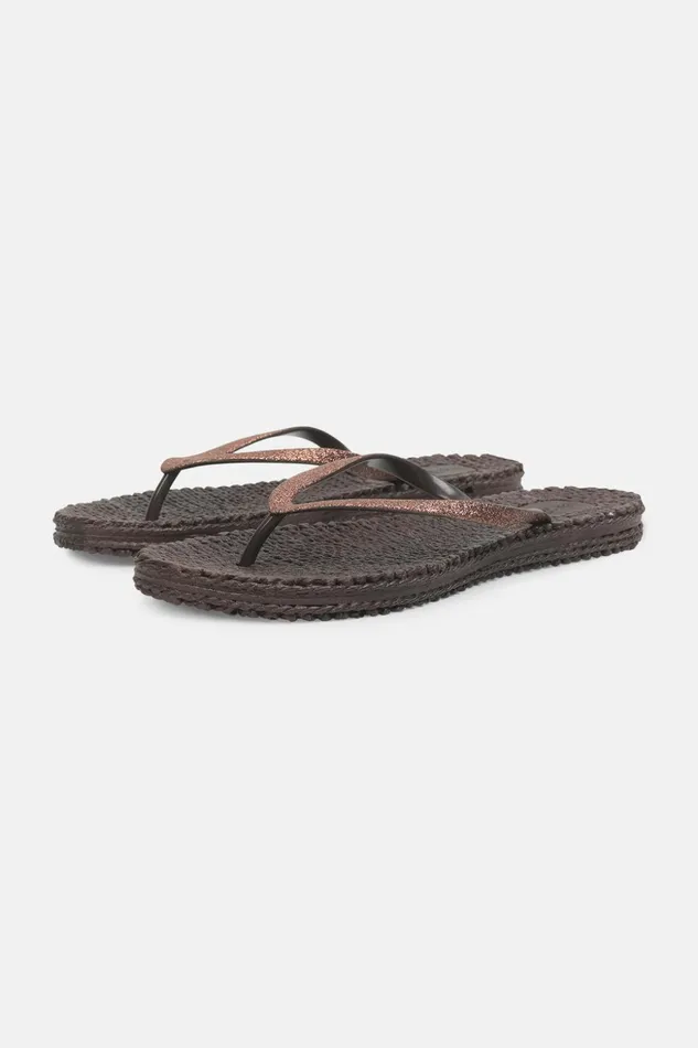 Women Ilse Jacobsen Flip Flops Flip Flop With Glitter 8211 Prune