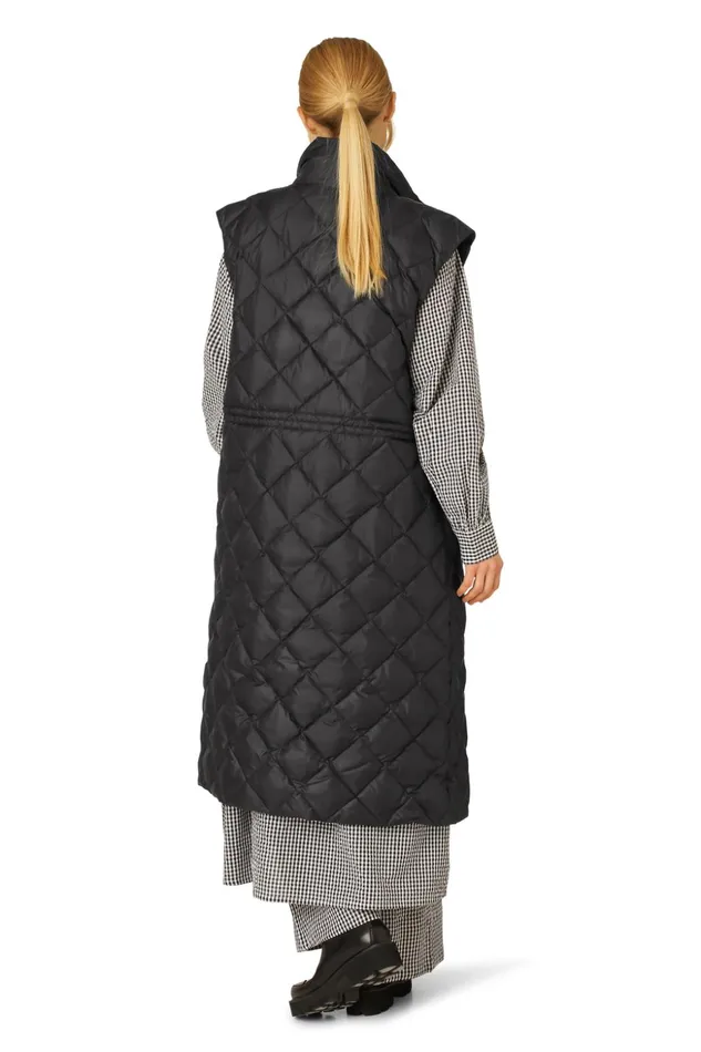 Women Ilse Jacobsen Jackets And Coats Long Down Vest 8211 Black Women Ilse Jacobsen Jackets And Coats Long Down Vest 8211 Black