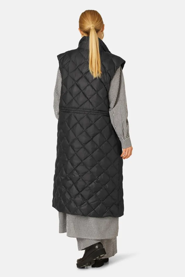 Women Ilse Jacobsen Jackets And Coats Long Down Vest 8211 Black Women Ilse Jacobsen Jackets And Coats Long Down Vest 8211 Black