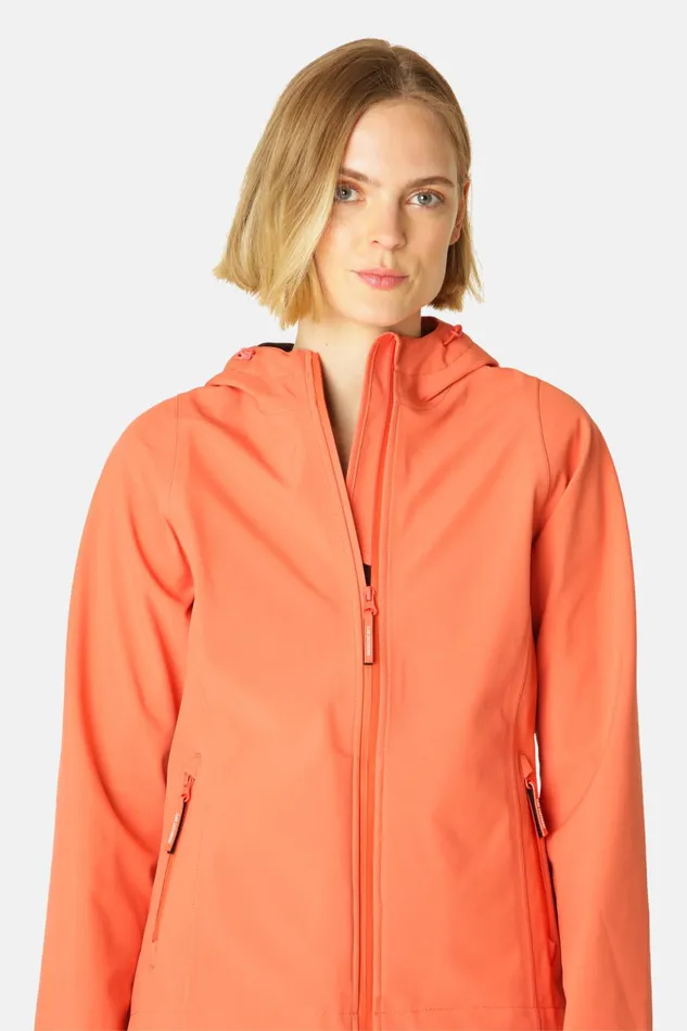 Women Ilse Jacobsen Raincoats Rain Jacket 8211 Hot Orange Women Ilse Jacobsen Raincoats Rain Jacket 8211 Hot Orange