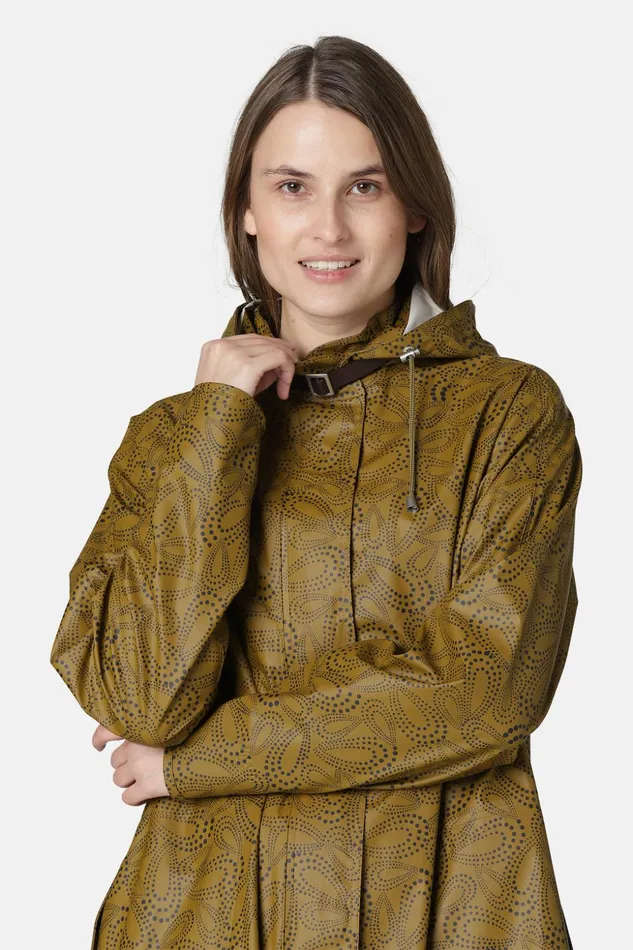 Women Ilse Jacobsen Raincoats Raincoat 8211 Washed Army