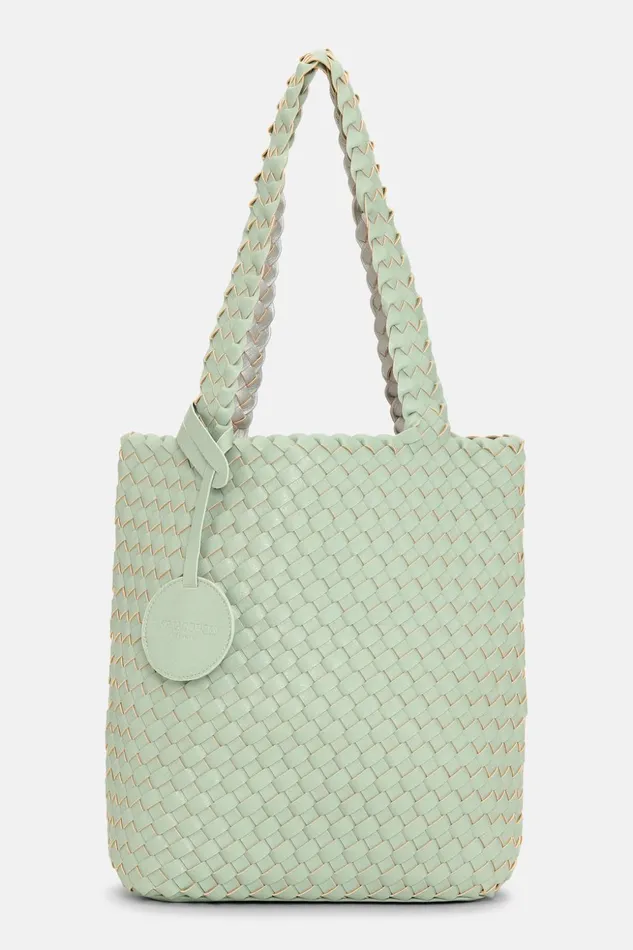 Women Ilse Jacobsen Tote Bags Mini Tote Bag Mini 8211 Bleached Silver