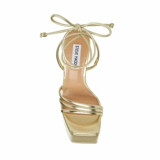 Women ISLA GOLD METAL Gold Metal Steve Madden Sandals Women ISLA GOLD METAL Gold Metal Steve Madden Sandals
