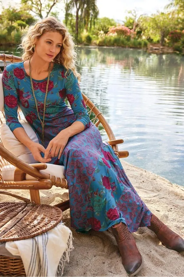 Women Ismerelda Dress Trieste Deep Atlantic Soft Surroundings Dresses Women Ismerelda Dress Trieste Deep Atlantic Soft Surroundings Dresses