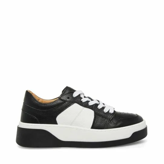 Women JOEY WHITEBLACK White Black Steve Madden Sneakers