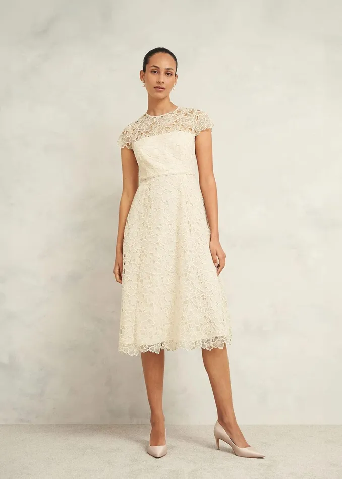Women Johanna Lace Dress Oyster Hobbs Dresses and Jumpsuits