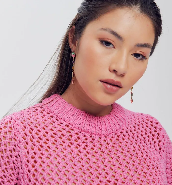 Women Jumper 8211 Pink Promod Jumpers And Cardigans Women Jumper 8211 Pink Promod Jumpers And Cardigans