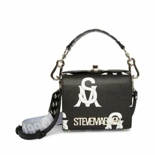 Women KINDER BAG BLACKWHITE Black White Steve Madden Crossbody Bags