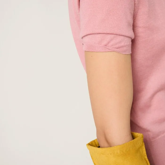 Women Knitwear Miu Miu Silk And Cashmere Polo Shirt Mauve Women Knitwear Miu Miu Silk And Cashmere Polo Shirt Mauve