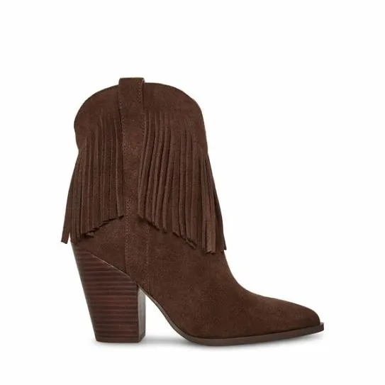 Women LAINEY BROWN SUEDE Brown Suede Steve Madden Boots and Booties