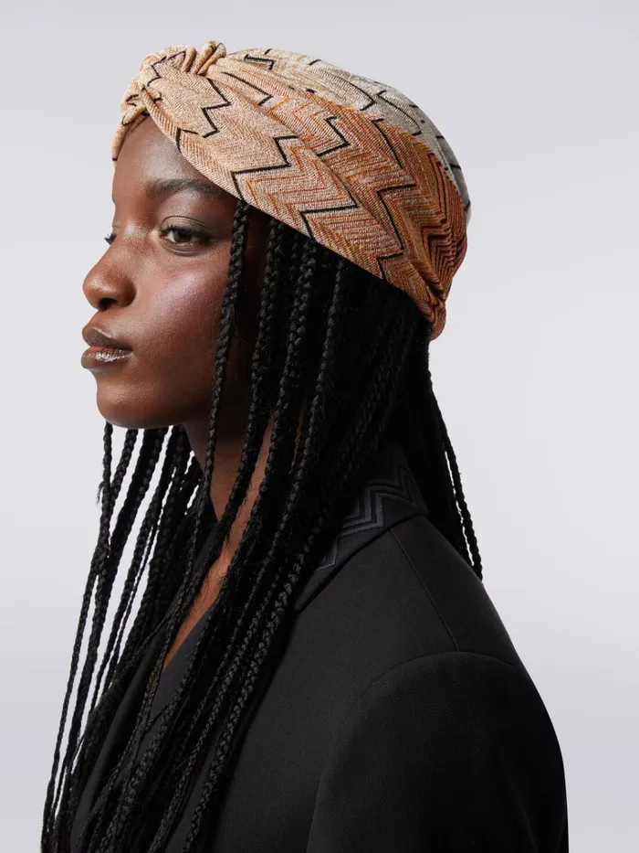 Women Lam Viscose Blend Turban Multicoloured Missoni Hair Accessories