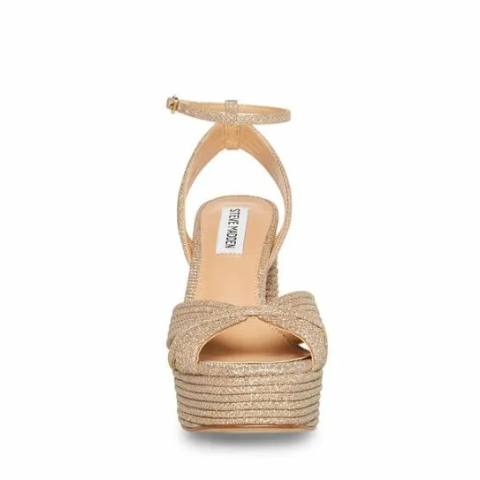 Women LAUREL GOLD GLITTER Gold Glitter Steve Madden Heels Women LAUREL GOLD GLITTER Gold Glitter Steve Madden Heels