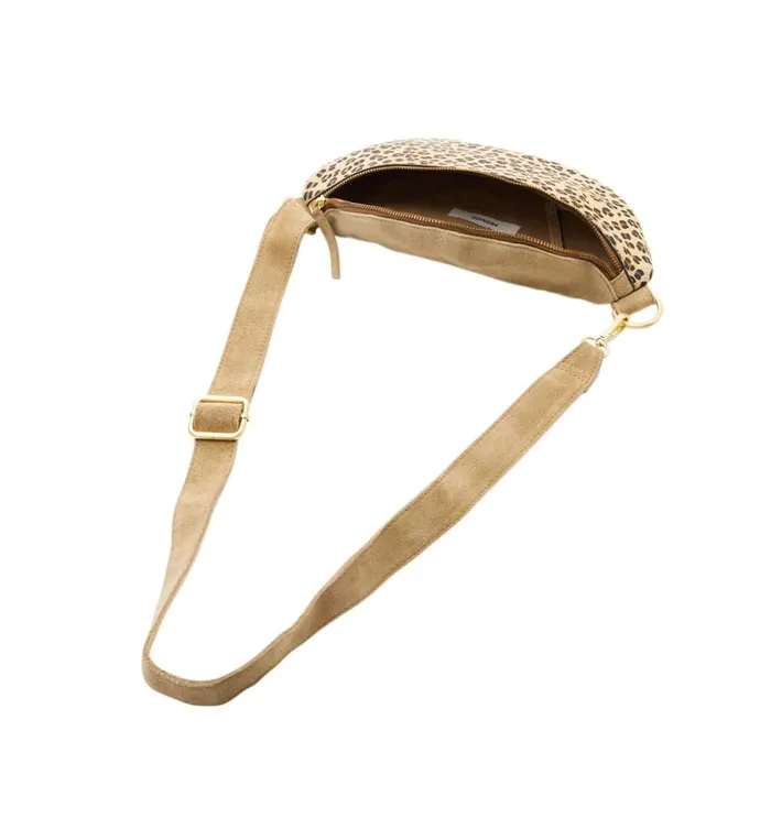 Women Leopardskin Banana Bag 8211 Camel Promod Bags Women Leopardskin Banana Bag 8211 Camel Promod Bags