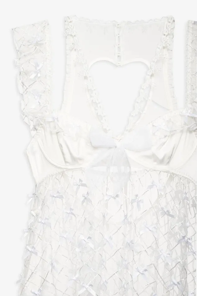 Women Lingerie For Love and Lemons Fiorella Slip Dress White Women Lingerie For Love and Lemons Fiorella Slip Dress White