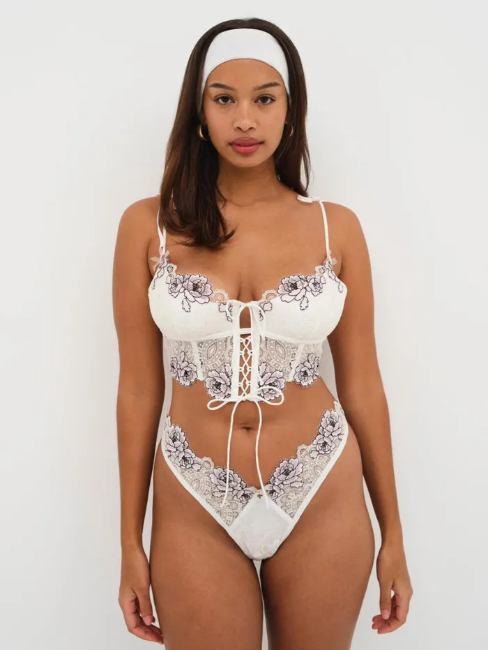 Women Lingerie For Love and Lemons Matilda Bustier White Women Lingerie For Love and Lemons Matilda Bustier White