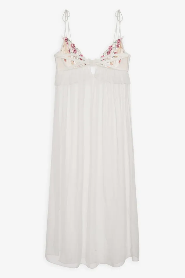 Women Lingerie For Love and Lemons Siena Midi Slip Dress White Women Lingerie For Love and Lemons Siena Midi Slip Dress White